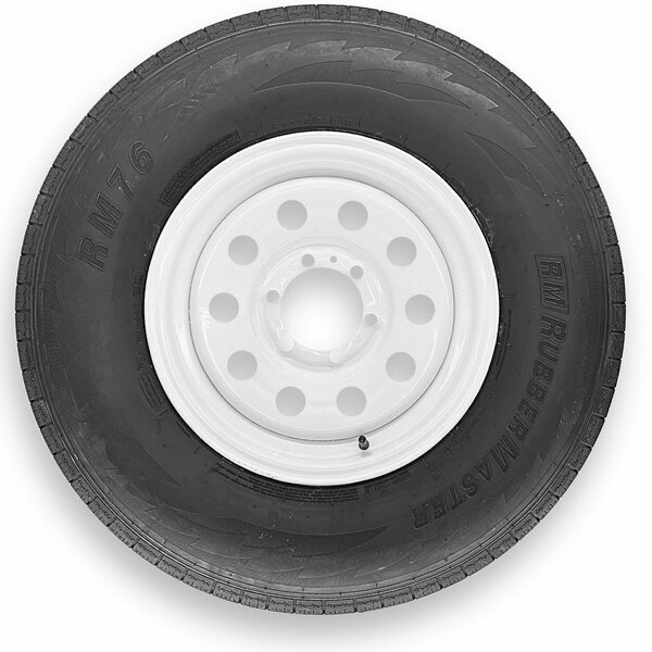 Rubbermaster ST235/85R16 10 Ply Highway Rib Tire and 6 on 5.5 Modular Wheel Assembly, Rubbermaster - Steel Master, Mfr#: 599579